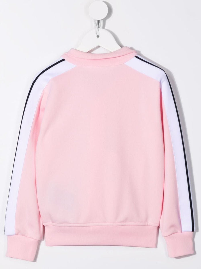 PALM ANGELS KIDS Logo Track Jacket Pink - MAISONDEFASHION.COM