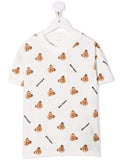 PALM ANGELS KIDS Bear T-Shirt White - MAISONDEFASHION.COM
