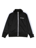 PALM ANGELS KIDS Track Jacket Black/White - MAISONDEFASHION.COM