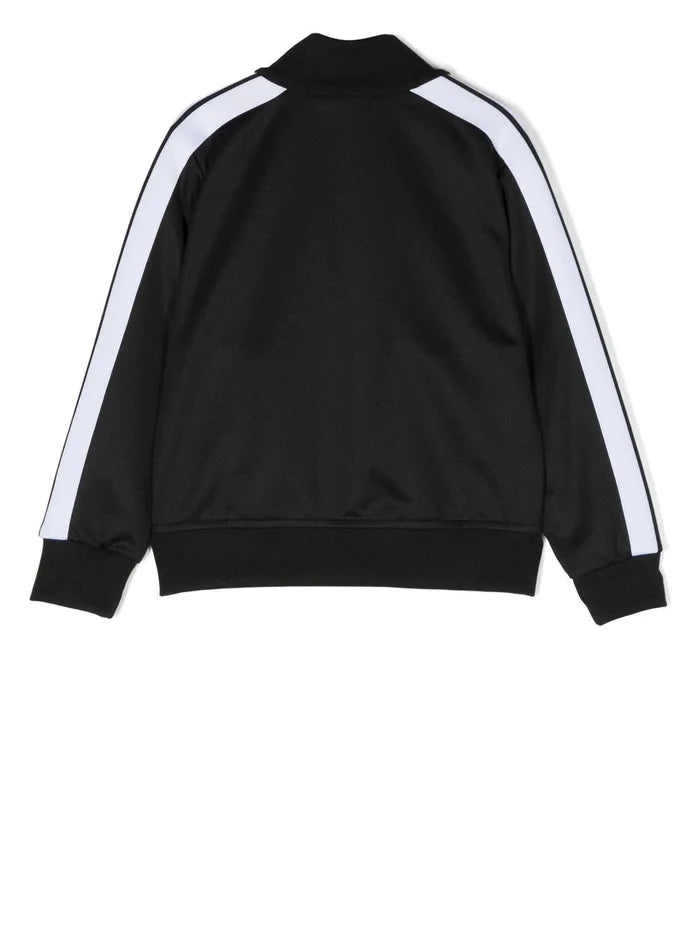 PALM ANGELS KIDS Track Jacket Black/White - MAISONDEFASHION.COM