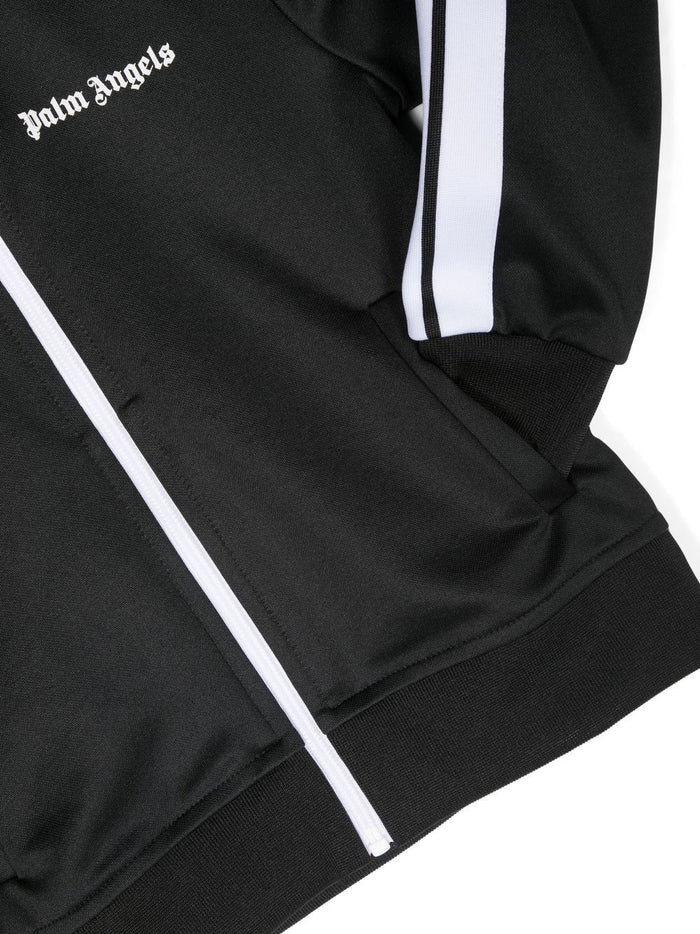 PALM ANGELS KIDS Track Jacket Black/White - MAISONDEFASHION.COM