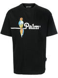 PALM ANGELS Parrot Classic T-Shirt Black - MAISONDEFASHION.COM