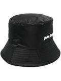PALM ANGELS WOMEN Classic Logo Bucket Hat Black - MAISONDEFASHION.COM