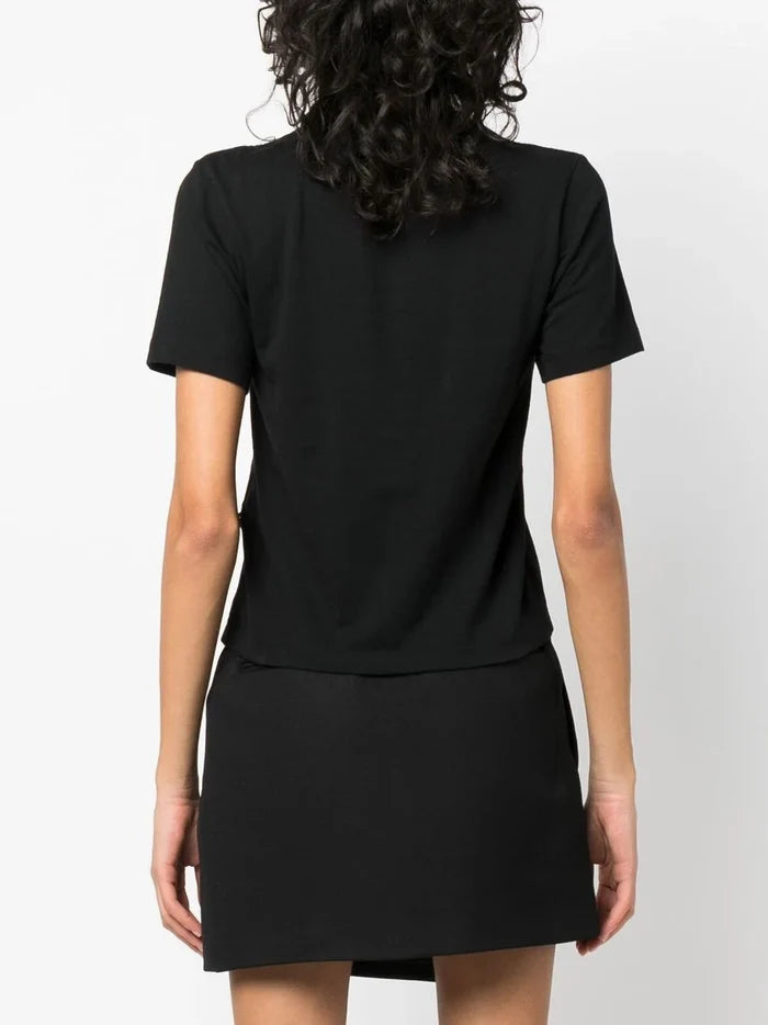 PALM ANGELS WOMEN I Love Pa Slim Tee Black/Multi - MAISONDEFASHION.COM