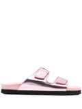 PALM ANGELS WOMEN Logo Sandal Pink/Pink - MAISONDEFASHION.COM