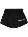 PALM ANGELS WOMEN Logo Shorts Black - MAISONDEFASHION.COM