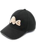 PALM ANGELS WOMEN PA Bear Cap Black/Brown - MAISONDEFASHION.COM