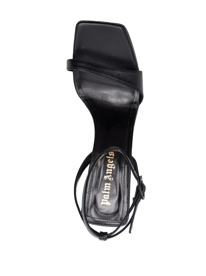 PALM ANGELS WOMEN Palm Beach Classic Sandal Black - MAISONDEFASHION.COM