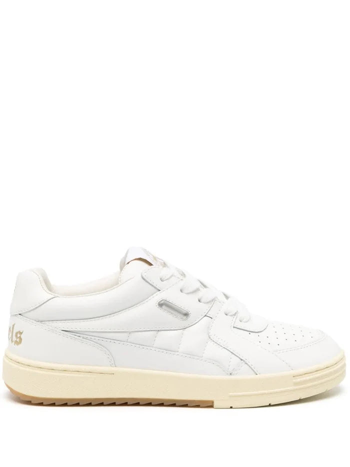 PALM ANGELS WOMEN University Monotone Sneakers White/White - MAISONDEFASHION.COM