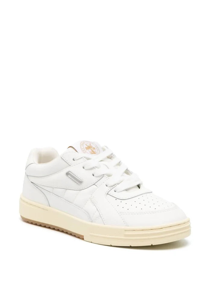 PALM ANGELS WOMEN University Monotone Sneakers White/White - MAISONDEFASHION.COM
