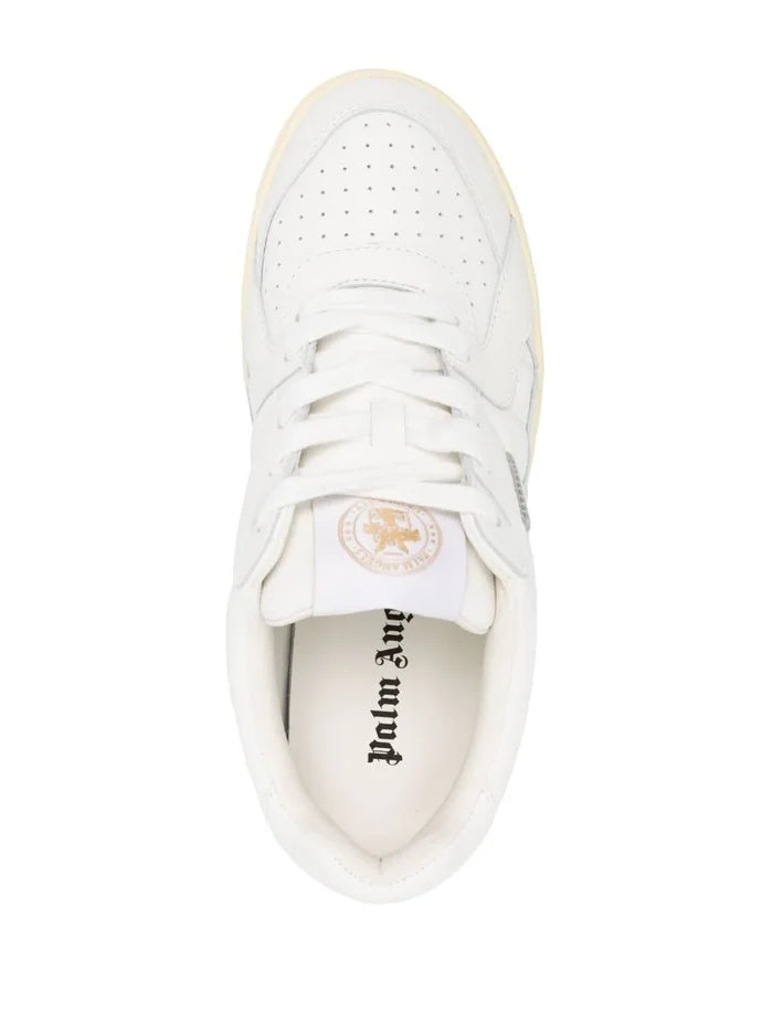 PALM ANGELS WOMEN University Monotone Sneakers White/White - MAISONDEFASHION.COM