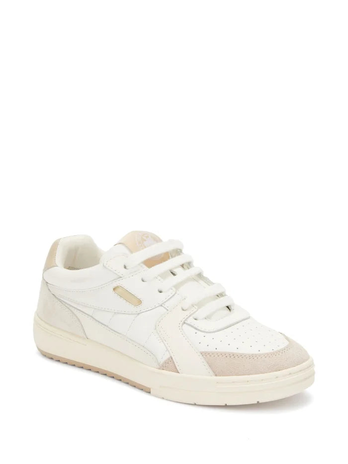 PALM ANGELS WOMEN University Sneakers Origin White/Cream - MAISONDEFASHION.COM