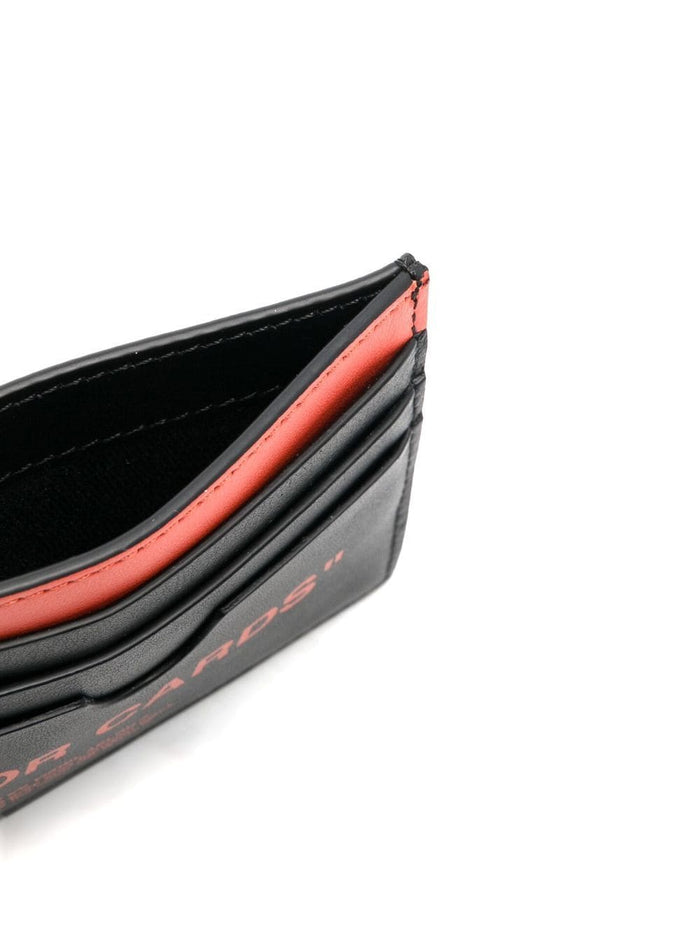 OFF-WHITE Quote Card Case Black/Orange - MAISONDEFASHION.COM