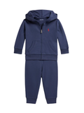 RALPH LAUREN BABY Boys Hooded Zip-up Tracksuit Navy
