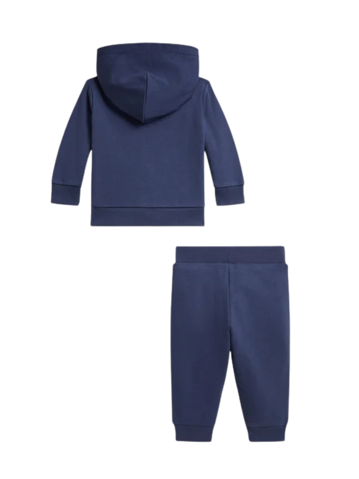 RALPH LAUREN BABY Boys Hooded Zip-up Tracksuit Navy