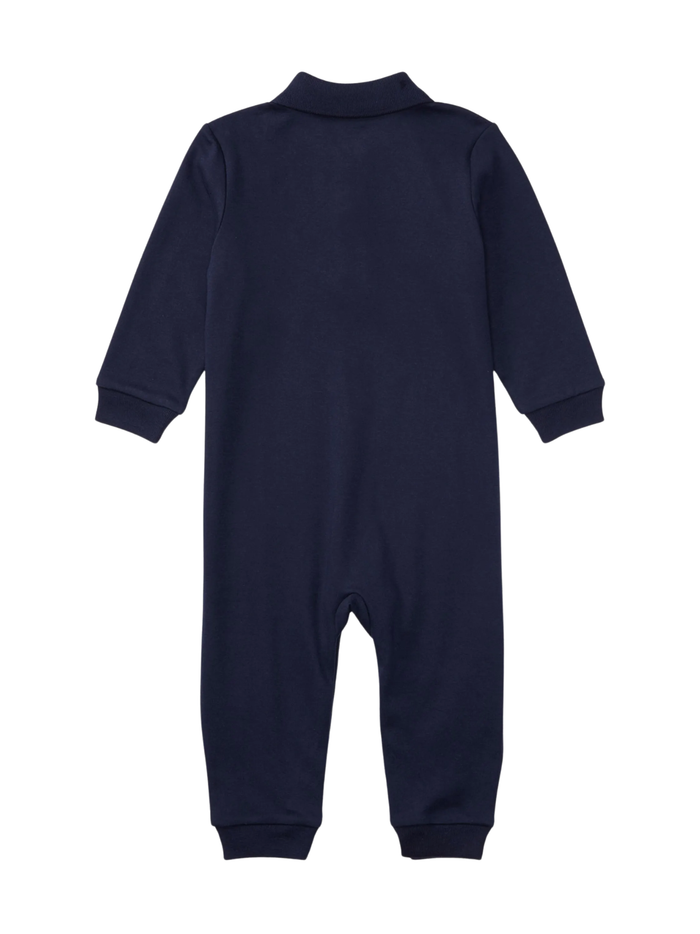 RALPH LAUREN BABY Boys Logo Embroidered Rompers Navy