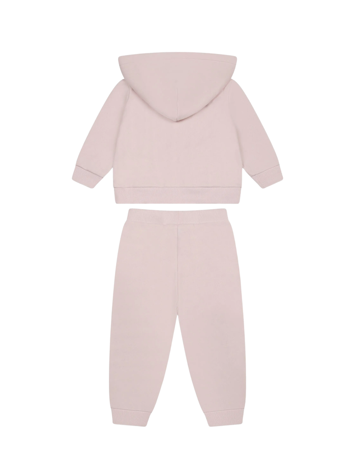 RALPH LAUREN BABY Girls Hooded Tracksuit Light Pink