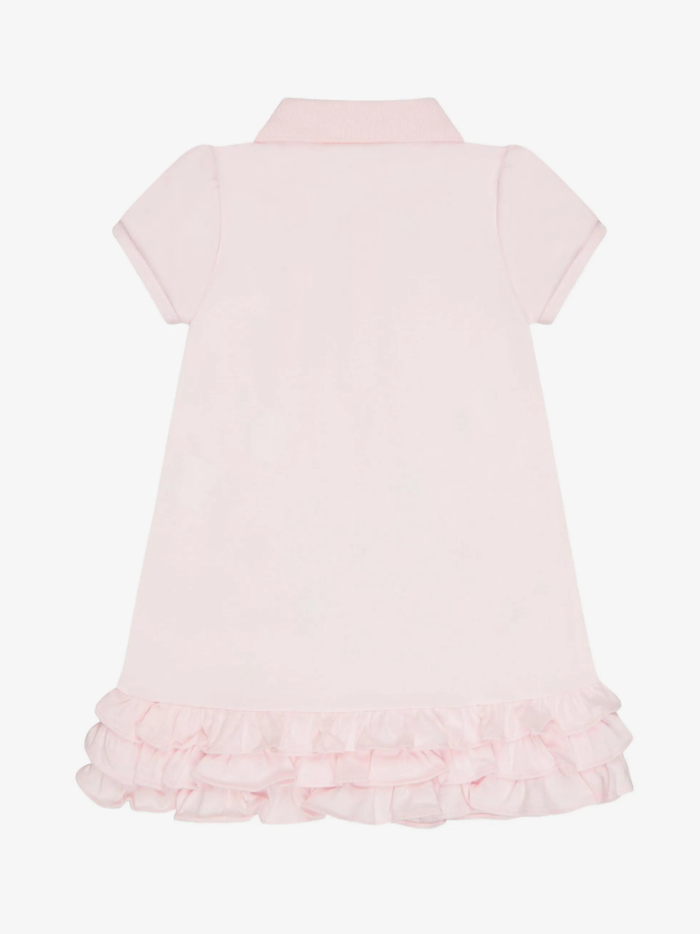 RALPH LAUREN BABY Girls Ruffled Dress Pink
