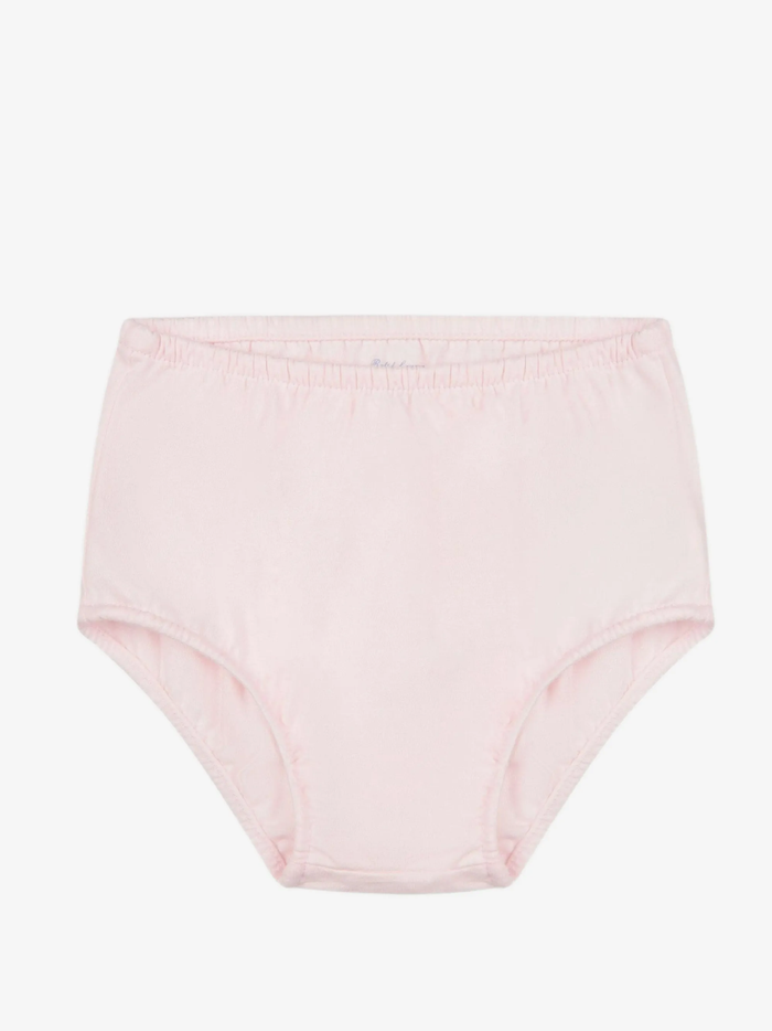 RALPH LAUREN BABY Girls Ruffled Dress Pink