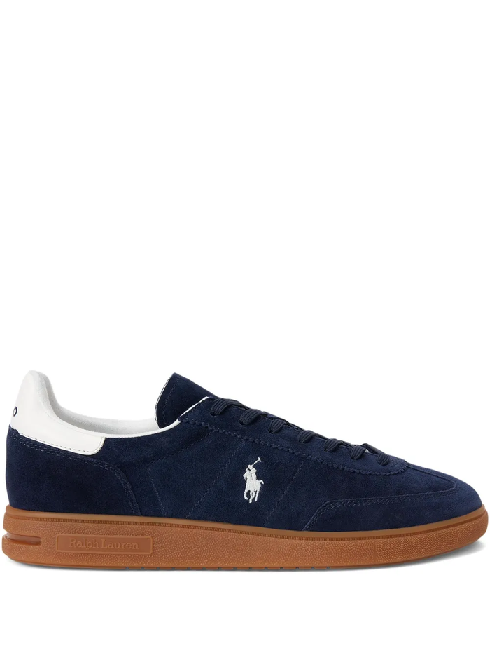 RALPH LAUREN Bedford Suede Sneaker Navy/Deckwash White