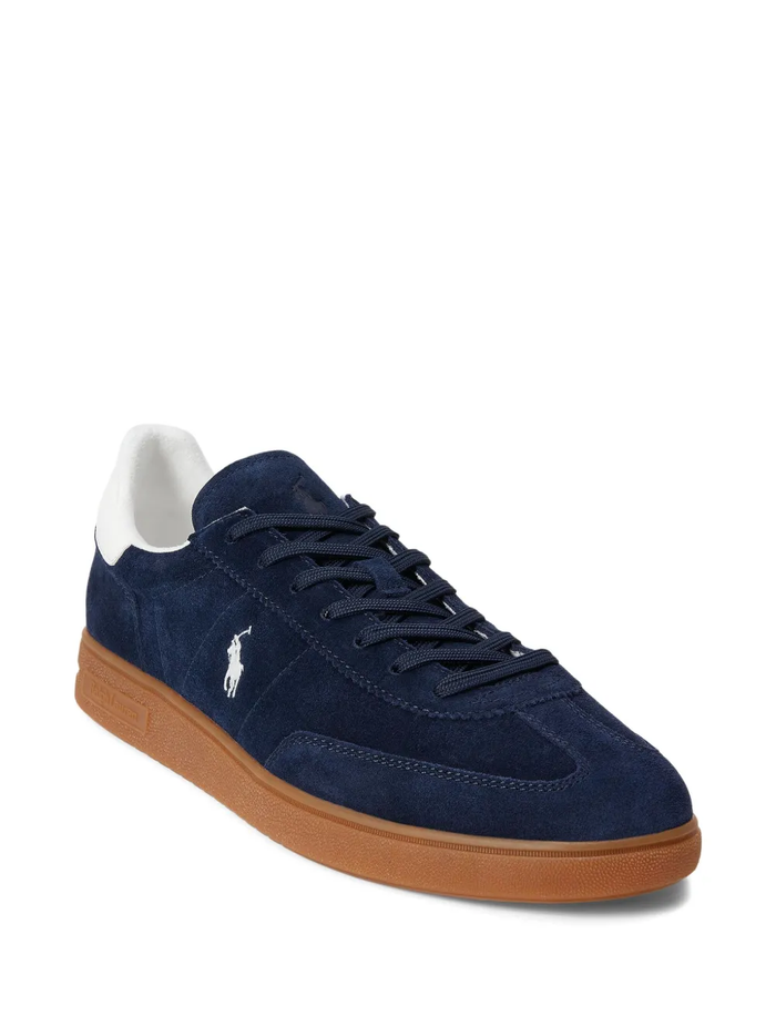 RALPH LAUREN Bedford Suede Sneaker Navy/Deckwash White