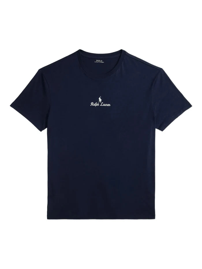 RALPH LAUREN Classic Fit Logo Jersey T-Shirt Aviator Navy - MAISONDEFASHION.COM