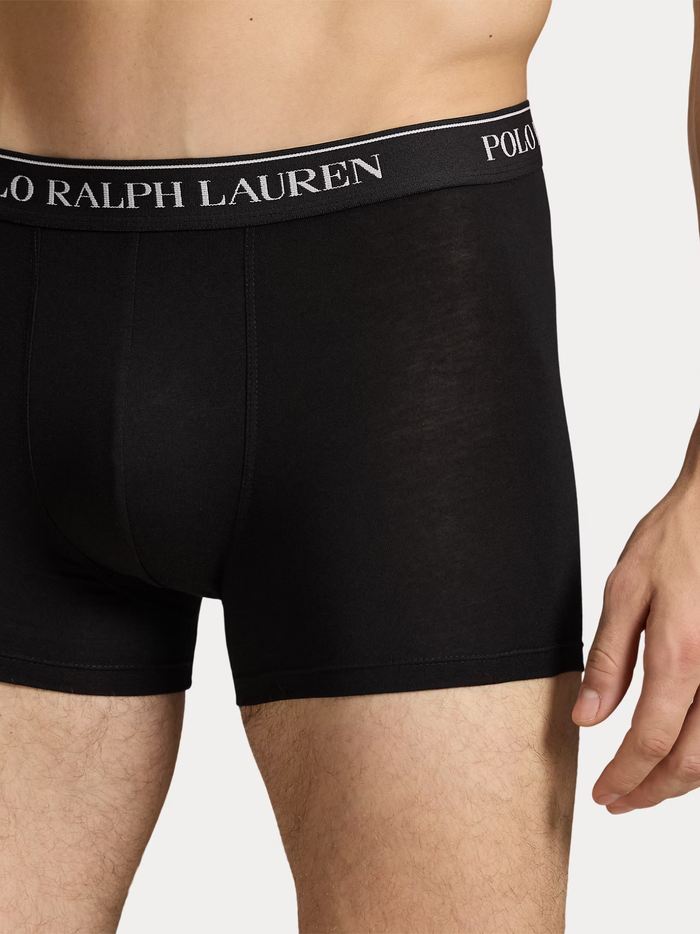 RALPH LAUREN Classic Stretch Cotton Trunk 5-Pack Black - MAISONDEFASHION.COM