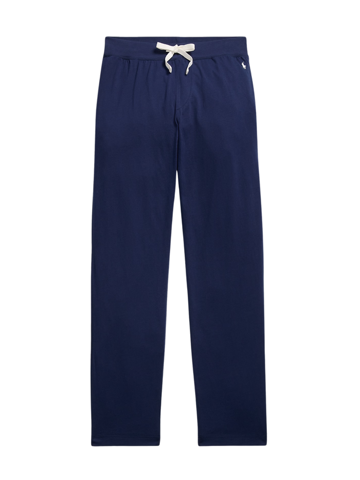 RALPH LAUREN Cotton Jersey Pyjama Trousers Cruise Navy - MAISONDEFASHION.COM
