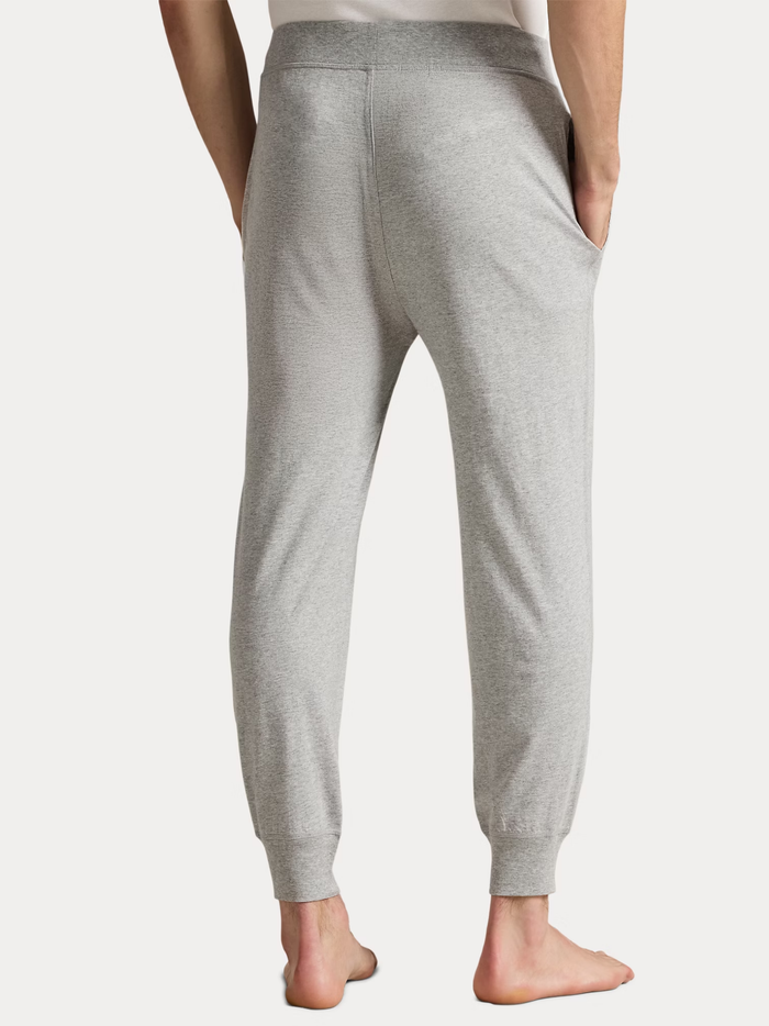 RALPH LAUREN Cotton Jersey Sleep Joggers Andover Heather - MAISONDEFASHION.COM