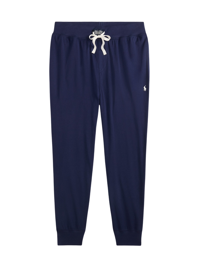 RALPH LAUREN Cotton Jersey Sleep Joggers Cruise Navy - MAISONDEFASHION.COM