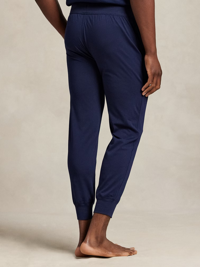 RALPH LAUREN Cotton Jersey Sleep Joggers Cruise Navy - MAISONDEFASHION.COM