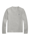RALPH LAUREN Cotton Jersey Sleep Shirt Andover Heather - MAISONDEFASHION.COM