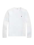 RALPH LAUREN Cotton Jersey Sleep Shirt White - MAISONDEFASHION.COM