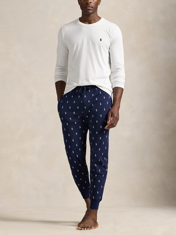RALPH LAUREN Cotton Jersey Sleep Shirt White - MAISONDEFASHION.COM
