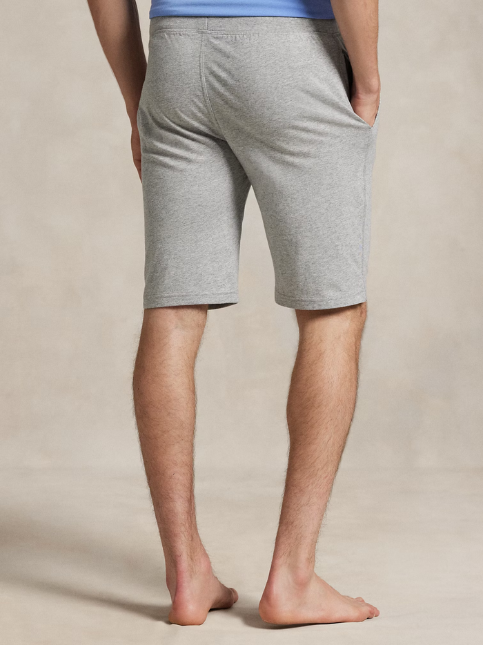 RALPH LAUREN Cotton Jersey Sleep Shorts Andover Heather - MAISONDEFASHION.COM