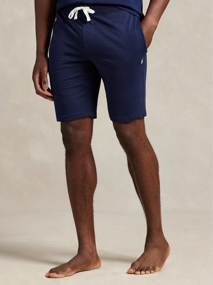 RALPH LAUREN Cotton Jersey Sleep Shorts Cruise Navy - MAISONDEFASHION.COM