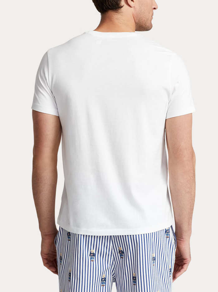 RALPH LAUREN Cotton Jersey Sleep T-shirt White - MAISONDEFASHION.COM