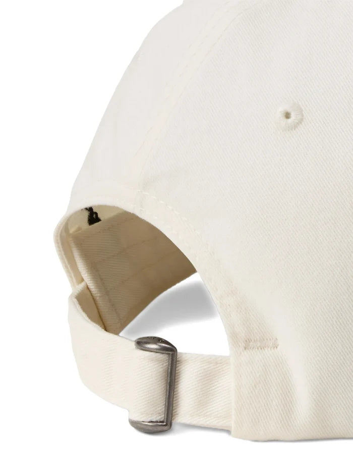 RALPH LAUREN Cotton Twill Ball Cap Cruise White - MAISONDEFASHION.COM