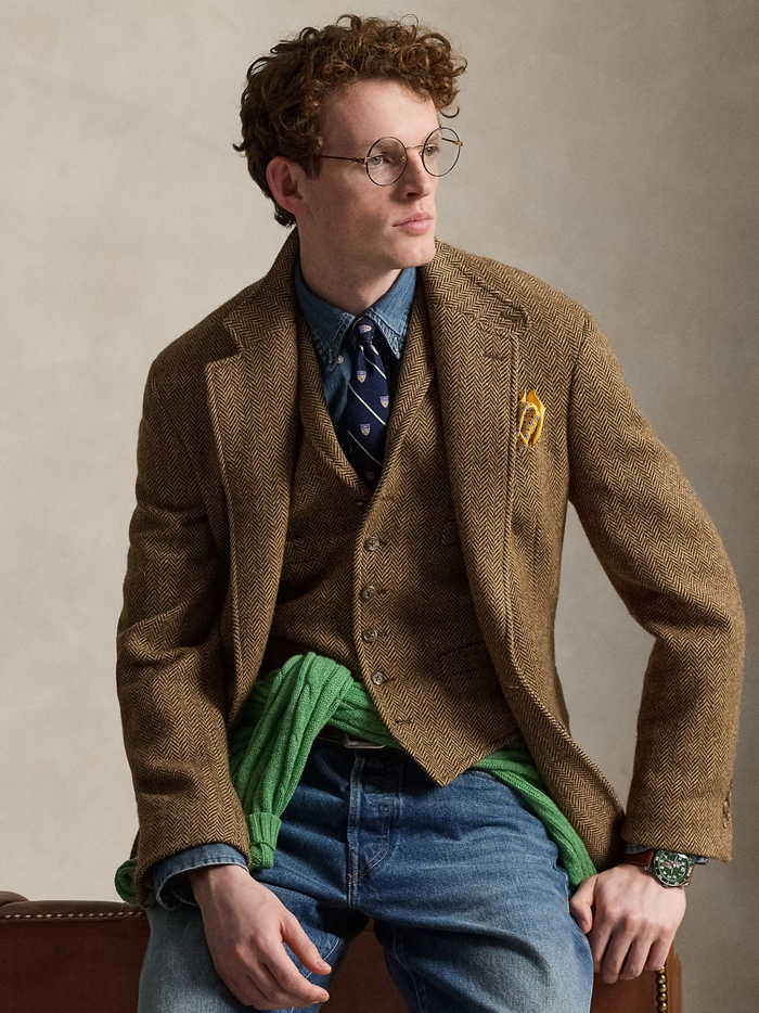 RALPH LAUREN Custom Fit Denim Shirt Denim - MAISONDEFASHION.COM