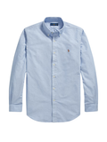 RALPH LAUREN Custom Fit Oxford Shirt Blue - MAISONDEFASHION.COM