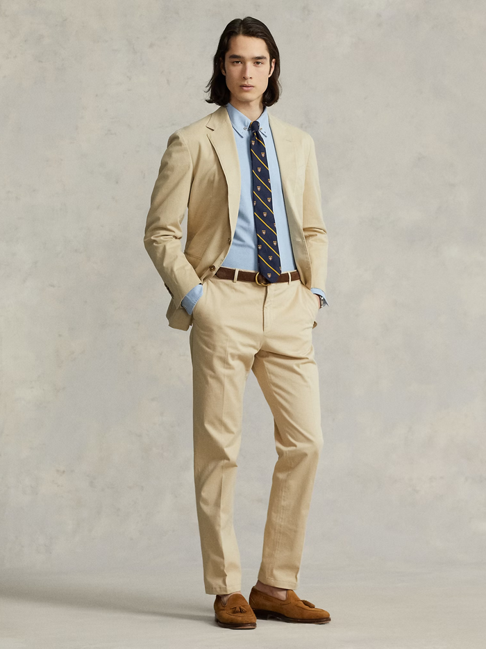 RALPH LAUREN Custom Fit Oxford Shirt Blue - MAISONDEFASHION.COM