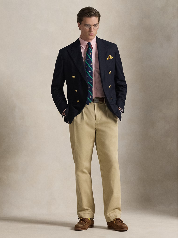 RALPH LAUREN Custom Fit Oxford Shirt Pink - MAISONDEFASHION.COM