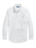 RALPH LAUREN Custom Fit Oxford Shirt White - MAISONDEFASHION.COM