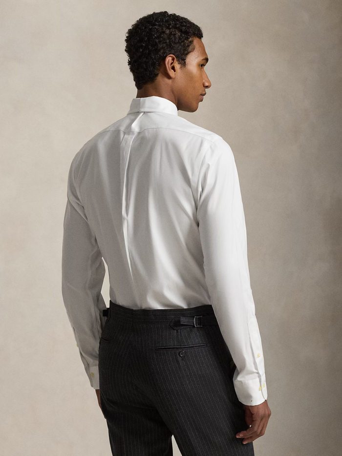 RALPH LAUREN Custom Fit Oxford Shirt White - MAISONDEFASHION.COM