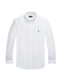 RALPH LAUREN Custom Fit Stretch Poplin Shirt White - MAISONDEFASHION.COM