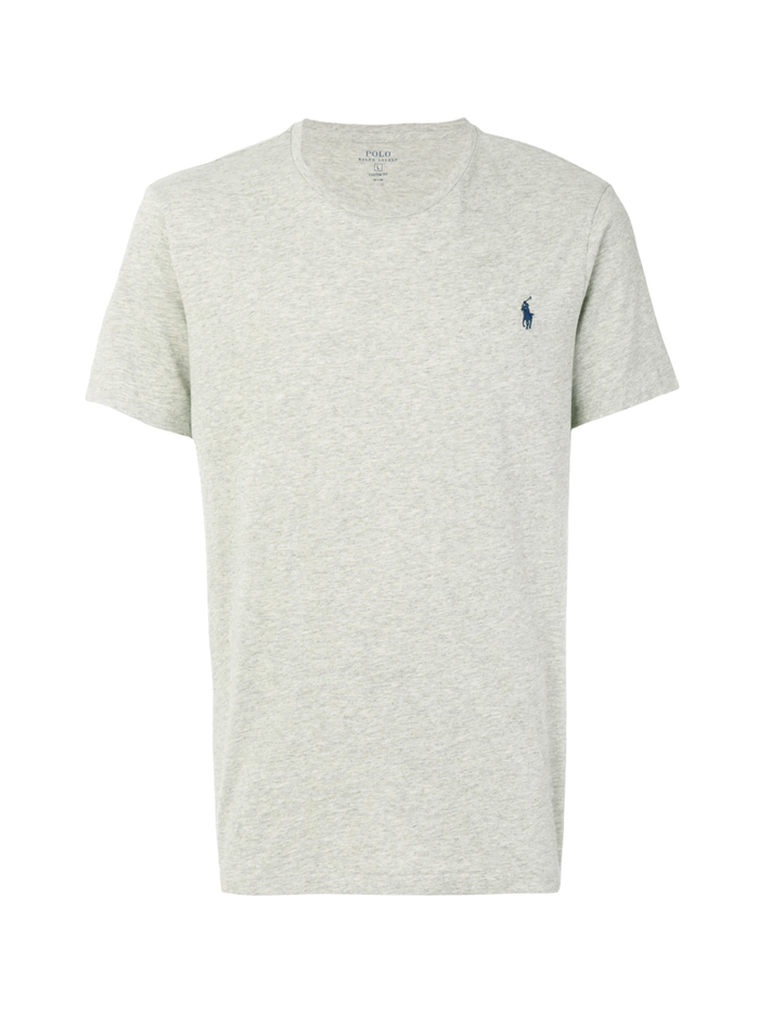 RALPH LAUREN Custom Slim Fit Jersey Crew Neck T-Shirt New Grey Heather