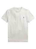 RALPH LAUREN Custom Slim Fit Jersey Crewneck T-Shirt New Grey Heather - MAISONDEFASHION.COM