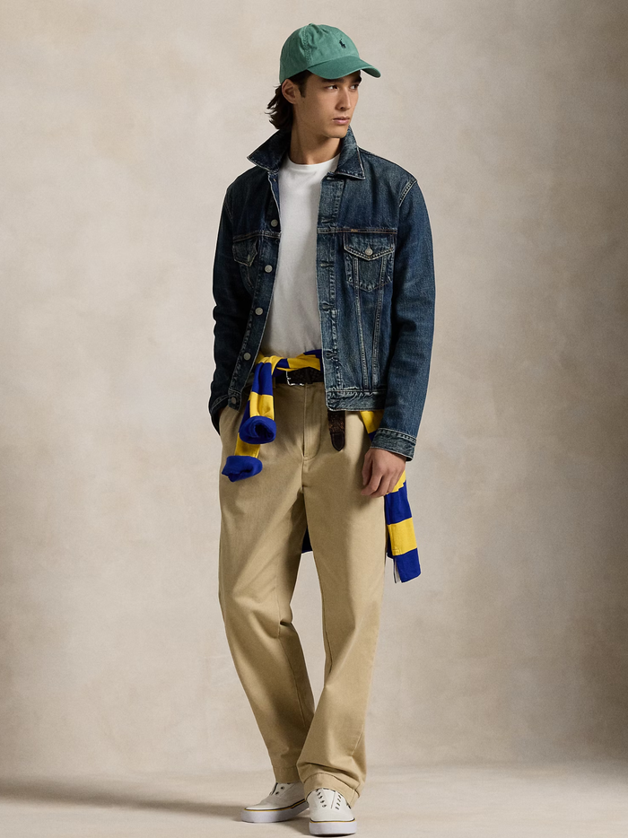 RALPH LAUREN Custom Slim Fit Jersey Crewneck T-Shirt White - MAISONDEFASHION.COM