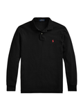 RALPH LAUREN Custom Slim Fit Mesh Polo Shirt Polo Black - MAISONDEFASHION.COM