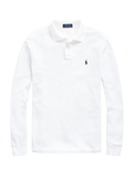 RALPH LAUREN Custom Slim Fit Mesh Polo Shirt White - MAISONDEFASHION.COM